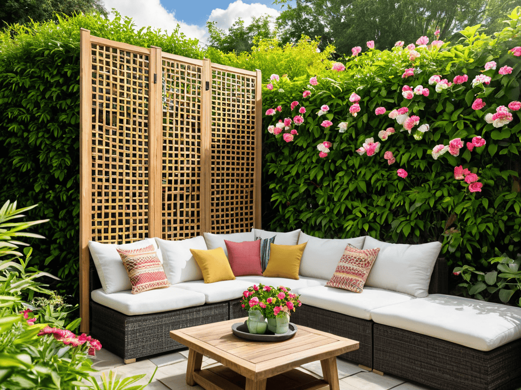 Weaving Serenity privacy screen