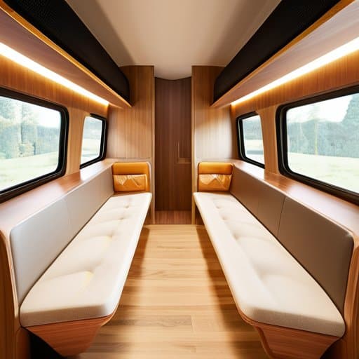 Wrapping It All Up: retro bus interior