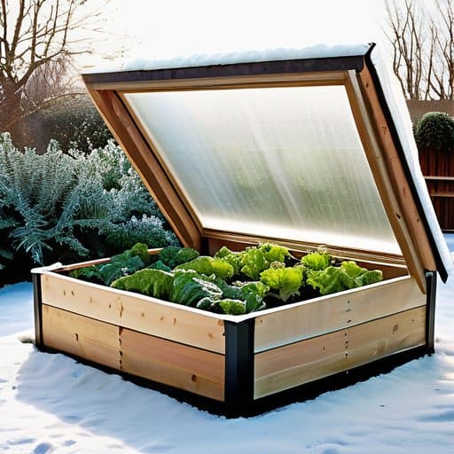 Building a cold frame for winter harvest