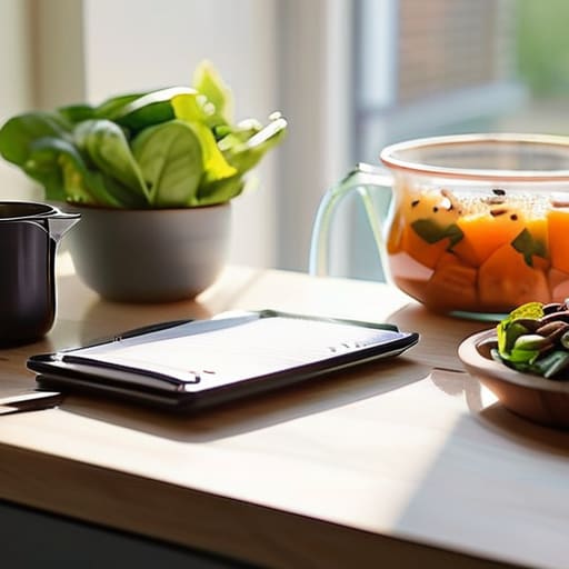 Key Features in Action during nutrition tracking.
