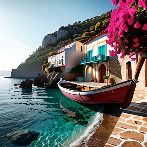 Hidden coastal villages in southern europe.